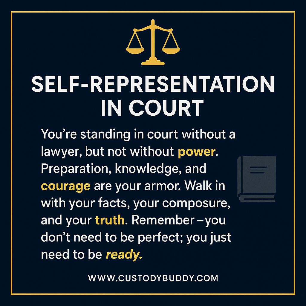 SELF-REPRESENTATION IN COURT