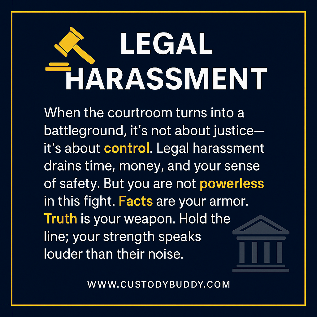 Navigating Legal Harassment: Strategies for Co-Parents Facing Courtroom Challenges