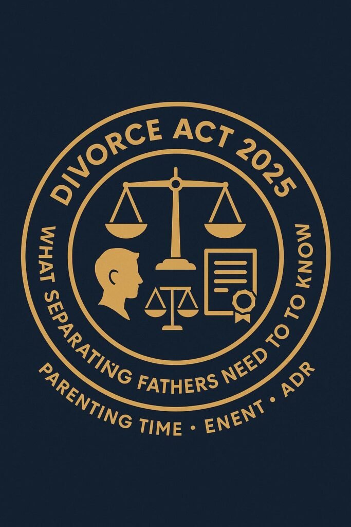 Divorce Act 2025 Amendments: What Separated Fathers Need to Know About Parenting Time, Enforcement, and ADR