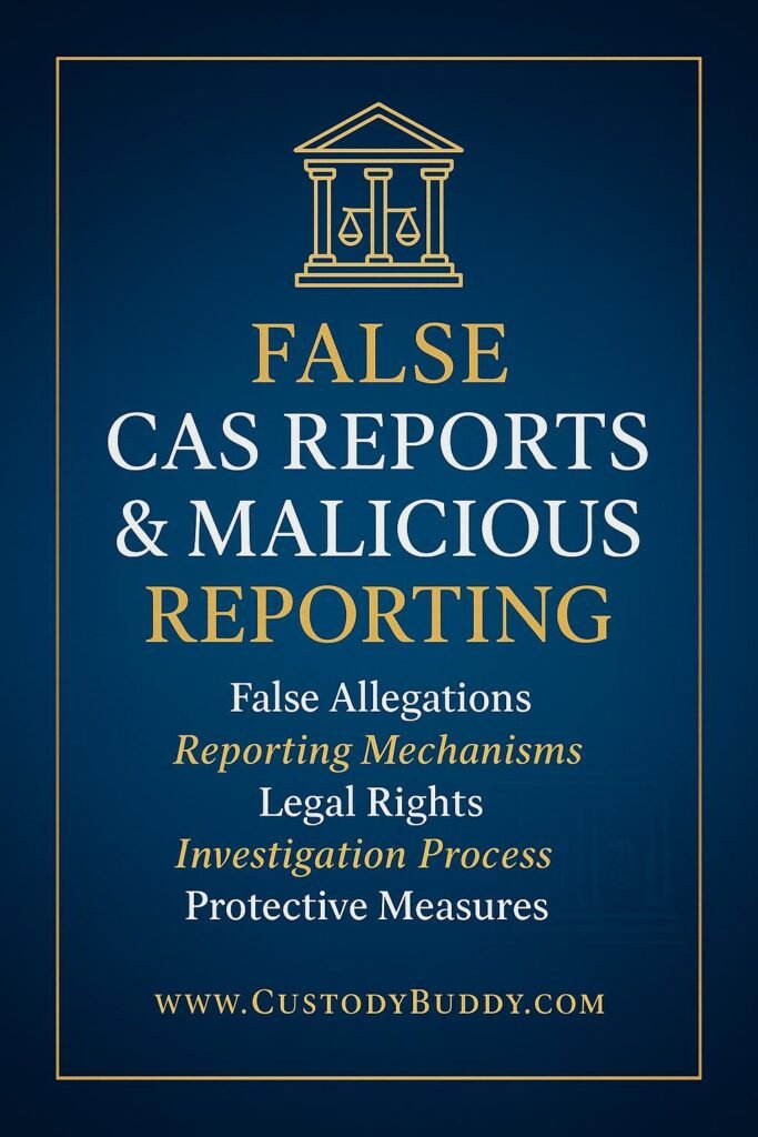 Facing false CAS reports? Learn how to respond calmly, document patterns, protect credibility, and build court-ready evidence in Canada.