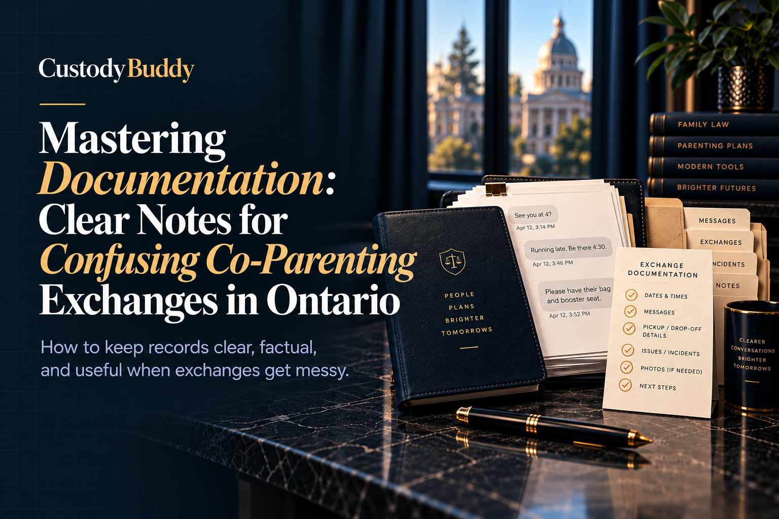 Mastering Documentation: Clear Notes for Confusing Co-Parenting Exchanges in Ontario